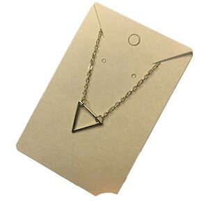 Gold triangle necklace